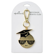 Load image into Gallery viewer, Black and Gold Disco Ball 2026 Graduation Keychain