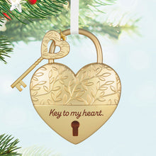 Load image into Gallery viewer, Key to My Heart Metal Ornament