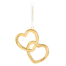 Load image into Gallery viewer, Our Engagement 2025 Metal Ornament