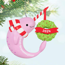 Load image into Gallery viewer, Great-Granddaughter Narwhal 2024 Ornament
