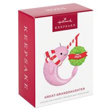 Load image into Gallery viewer, Great-Granddaughter Narwhal 2024 Ornament