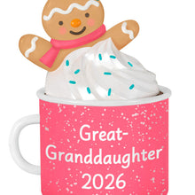 Load image into Gallery viewer, Great-Granddaughter Hot Cocoa Mug 2026 Ornament - Hallmark Timmins