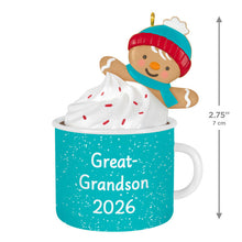 Load image into Gallery viewer, Great-Grandson Hot Cocoa Mug 2026 Ornament - Hallmark Timmins