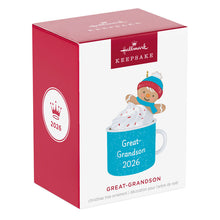 Load image into Gallery viewer, Great-Grandson Hot Cocoa Mug 2026 Ornament - Hallmark Timmins