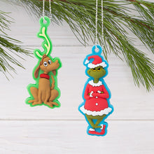 Load image into Gallery viewer, Mini Dr. Seuss's How the Grinch Stole Christmas!™ Hallmark Tree Topper and Ornaments, Set of 5