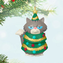 Load image into Gallery viewer, Festive Feline Ornament