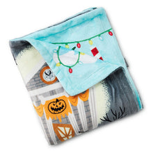 Load image into Gallery viewer, Disney Tim Burton's The Nightmare Before Christmas Two-Sided Throw Blanket, 50x60