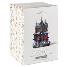 Load image into Gallery viewer, Hauntsville Collection Musical Vampire Manor Tabletop Decoration With Light, 9.75”