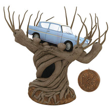 Load image into Gallery viewer, Harry Potter and the Chamber of Secrets™ Collection Flying Ford Anglia in the Whomping Willow™ Tree Topper With Light and Sound