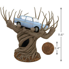 Load image into Gallery viewer, Harry Potter and the Chamber of Secrets™ Collection Flying Ford Anglia in the Whomping Willow™ Tree Topper With Light and Sound