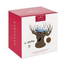Load image into Gallery viewer, Harry Potter and the Chamber of Secrets™ Collection Flying Ford Anglia in the Whomping Willow™ Tree Topper With Light and Sound