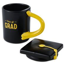 Load image into Gallery viewer, Hats Off Grad Sculpted Mug With Grad Cap Lid, 15 oz.