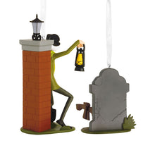 Load image into Gallery viewer, Disney The Haunted Mansion Caretaker and Dog Hallmark Ornaments, Set of 2