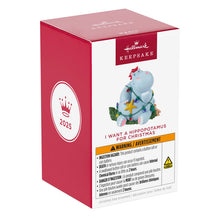 Load image into Gallery viewer, I Want a Hippopotamus for Christmas Musical Ornament