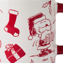 Load image into Gallery viewer, Peanuts® Holiday Snoopy Through the Decades Mug, 17.5 oz.