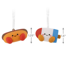Load image into Gallery viewer, Better Together Hot Dog and Freeze Pop Magnetic Hallmark Ornaments, Set of 2
