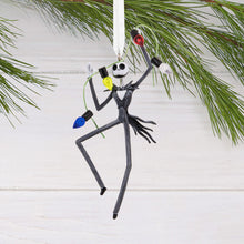 Load image into Gallery viewer, Disney Tim Burton's The Nightmare Before Christmas Jack Skellington With Lights Hallmark Ornament