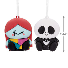 Load image into Gallery viewer, Better Together Disney Tim Burton's The Nightmare Before Christmas Jack and Sally Magnetic Hallmark Ornaments, Set of 2
