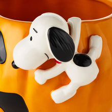 Load image into Gallery viewer, Peanuts® Pumpkin Candy Bowl With Snoopy