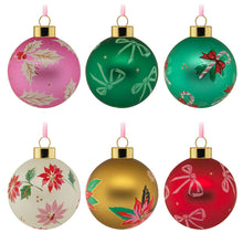 Load image into Gallery viewer, Lacey Chabert Collection Glass Hallmark Ornaments, Set of 6