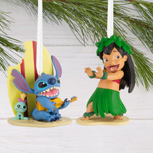 Load image into Gallery viewer, Disney Lilo & Stitch Hallmark Ornaments, Set of 2