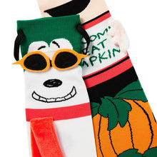 Load image into Gallery viewer, Peanuts® Great Pumpkin Linus and Flying Ace Novelty Socks