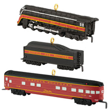 Load image into Gallery viewer, Mini Lionel® Norfolk and Western Passenger Set Ornaments, Set of 3