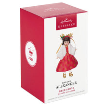 Load image into Gallery viewer, Madame Alexander® Deer Santa Ornament