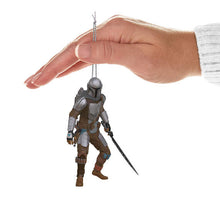 Load image into Gallery viewer, Star Wars: The Mandalorian™ Wielding the Darksaber™ Ornament