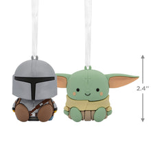 Load image into Gallery viewer, Better Together Star Wars: The Mandalorian™ and Grogu™ Magnetic Hallmark Ornaments, Set of 2