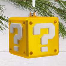 Load image into Gallery viewer, Nintendo Super Mario™ Question Block Blown Glass Hallmark Ornament