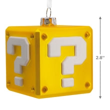 Load image into Gallery viewer, Nintendo Super Mario™ Question Block Blown Glass Hallmark Ornament