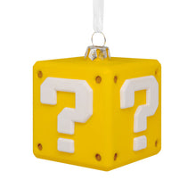 Load image into Gallery viewer, Nintendo Super Mario™ Question Block Blown Glass Hallmark Ornament