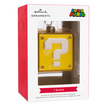 Load image into Gallery viewer, Nintendo Super Mario™ Question Block Blown Glass Hallmark Ornament