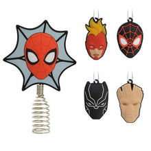Load image into Gallery viewer, Mini Marvel Super Heroes Hallmark Tree Topper and Ornaments, Set of 5
