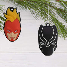Load image into Gallery viewer, Mini Marvel Super Heroes Hallmark Tree Topper and Ornaments, Set of 5