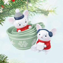 Load image into Gallery viewer, Merry Mice in Measuring Cups Ornament