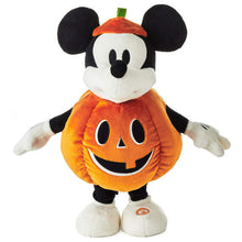 Load image into Gallery viewer, Disney Jack-o'-Lantern Mickey Mouse Plush With Sound and Motion, 12.5"