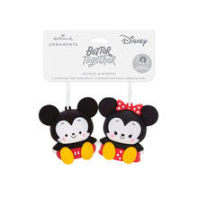 Load image into Gallery viewer, Better Together Disney Mickey and Minnie Magnetic Hallmark Ornaments, Set of 2