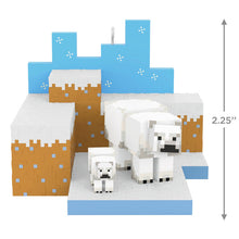 Load image into Gallery viewer, Minecraft Polar Bears in Snowy Tundra Ornament