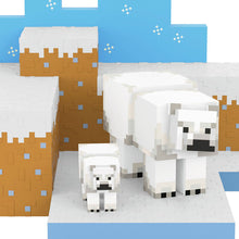 Load image into Gallery viewer, Minecraft Polar Bears in Snowy Tundra Ornament