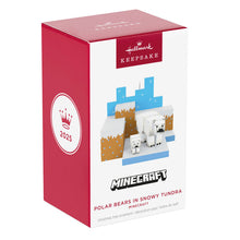Load image into Gallery viewer, Minecraft Polar Bears in Snowy Tundra Ornament