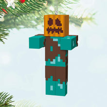 Load image into Gallery viewer, Minecraft Drowned With Carved Pumpkin Ornament