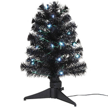 Load image into Gallery viewer, Mini ShowToppers Black Christmas Tree With Light, 17"
