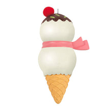Load image into Gallery viewer, Mom Snowman Ice Cream Cone 2024 Ornament
