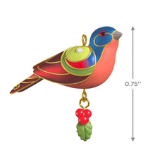 Load image into Gallery viewer, Mini Painted Bunting Ornament, 0.75"