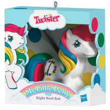 Load image into Gallery viewer, Hasbro® My Little Pony® Retro Twister® Right Hoof Red Ornament