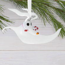 Load image into Gallery viewer, Disney Tim Burton's The Nightmare Before Christmas Zero With Candy Cane Hallmark Ornament