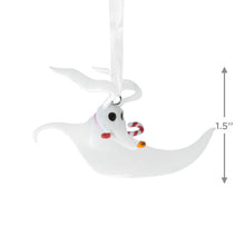 Load image into Gallery viewer, Disney Tim Burton's The Nightmare Before Christmas Zero With Candy Cane Hallmark Ornament