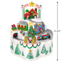 Load image into Gallery viewer, North Pole Village Tabletop Decoration With Light, Sound and Motion